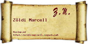 Zöldi Marcell névjegykártya