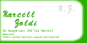 marcell zoldi business card